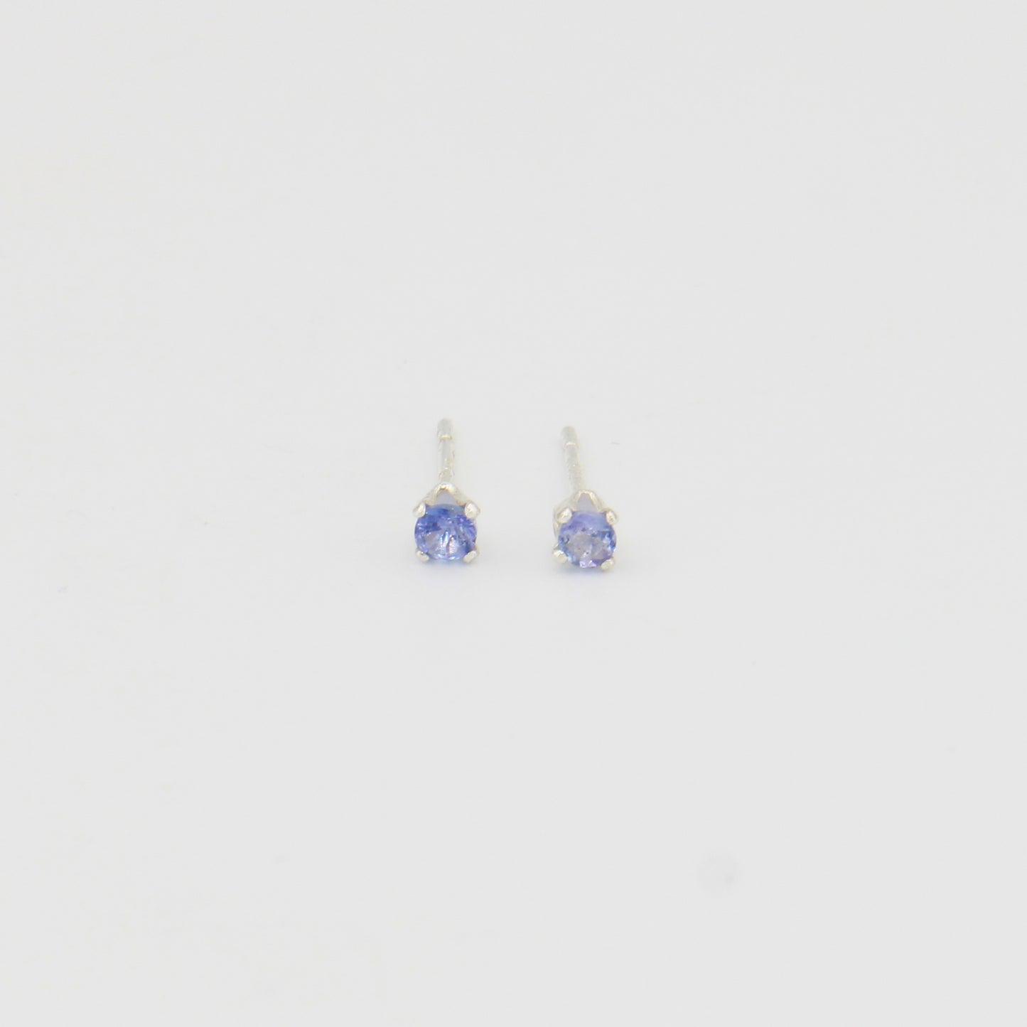 Tiny Tanzanite Studs