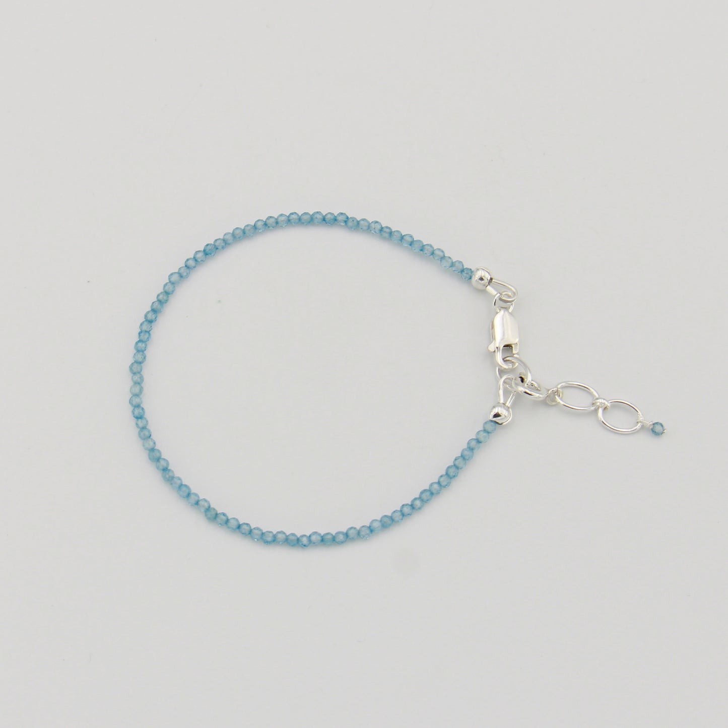 Blue Topaz Dainy Beaded Bracelet