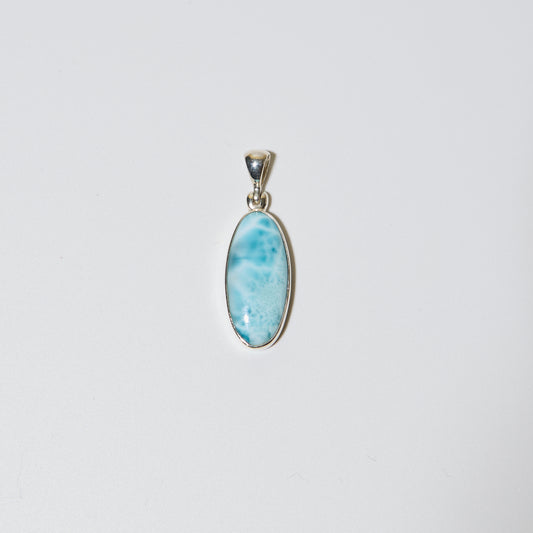 Larimar Oval Sterling Pendant : 210000020244
