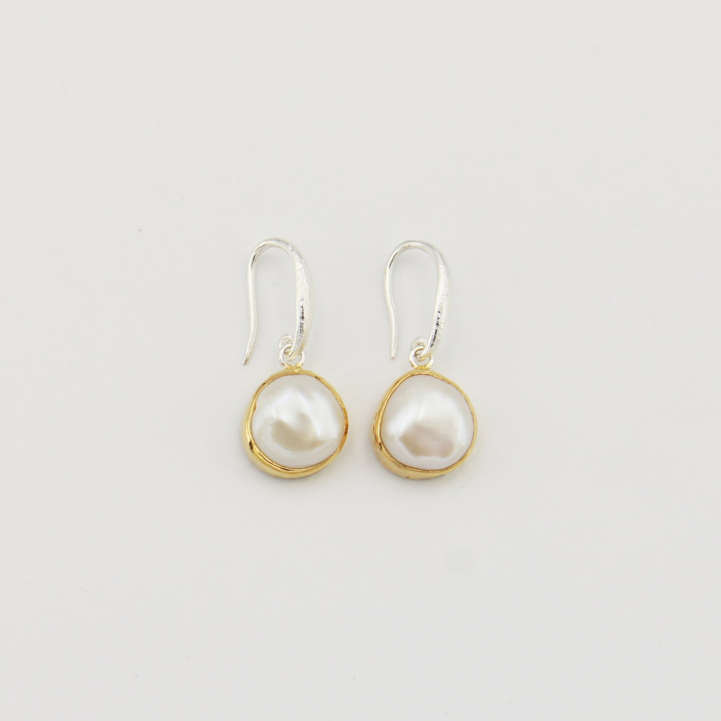 Pearl GP Sterling Drop Earrings