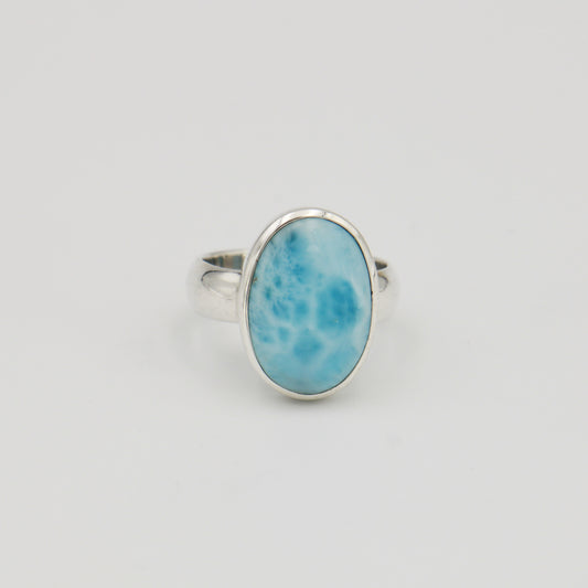 Larimar Oval Sterling Ring Sz 10 : 210000020852