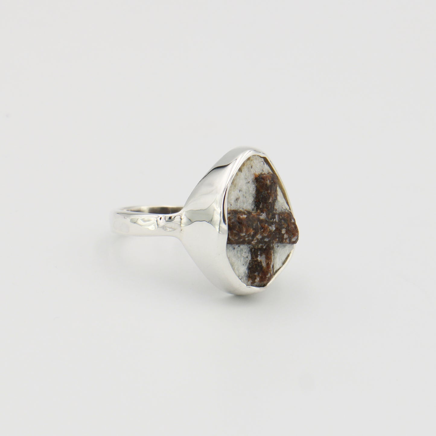 Staurolite Sterling Ring Sz 10