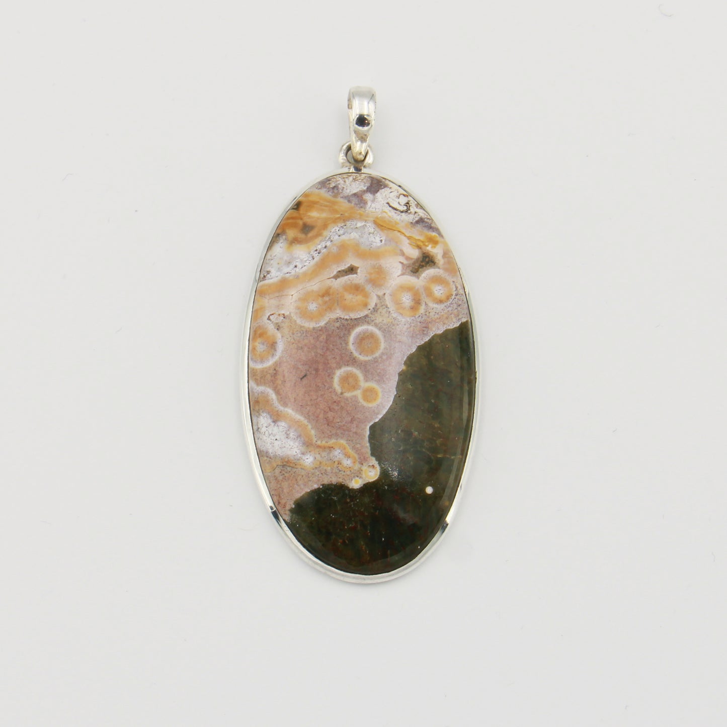 Ocean Jasper Statement Sterling Pendant : 210000020826