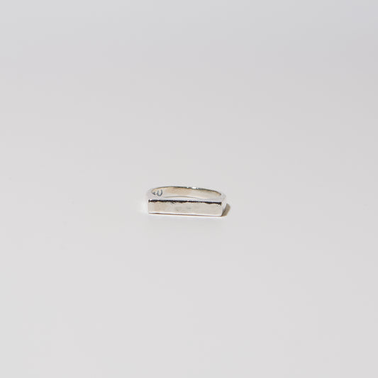 Sterling Flat Top Ring Sz 6