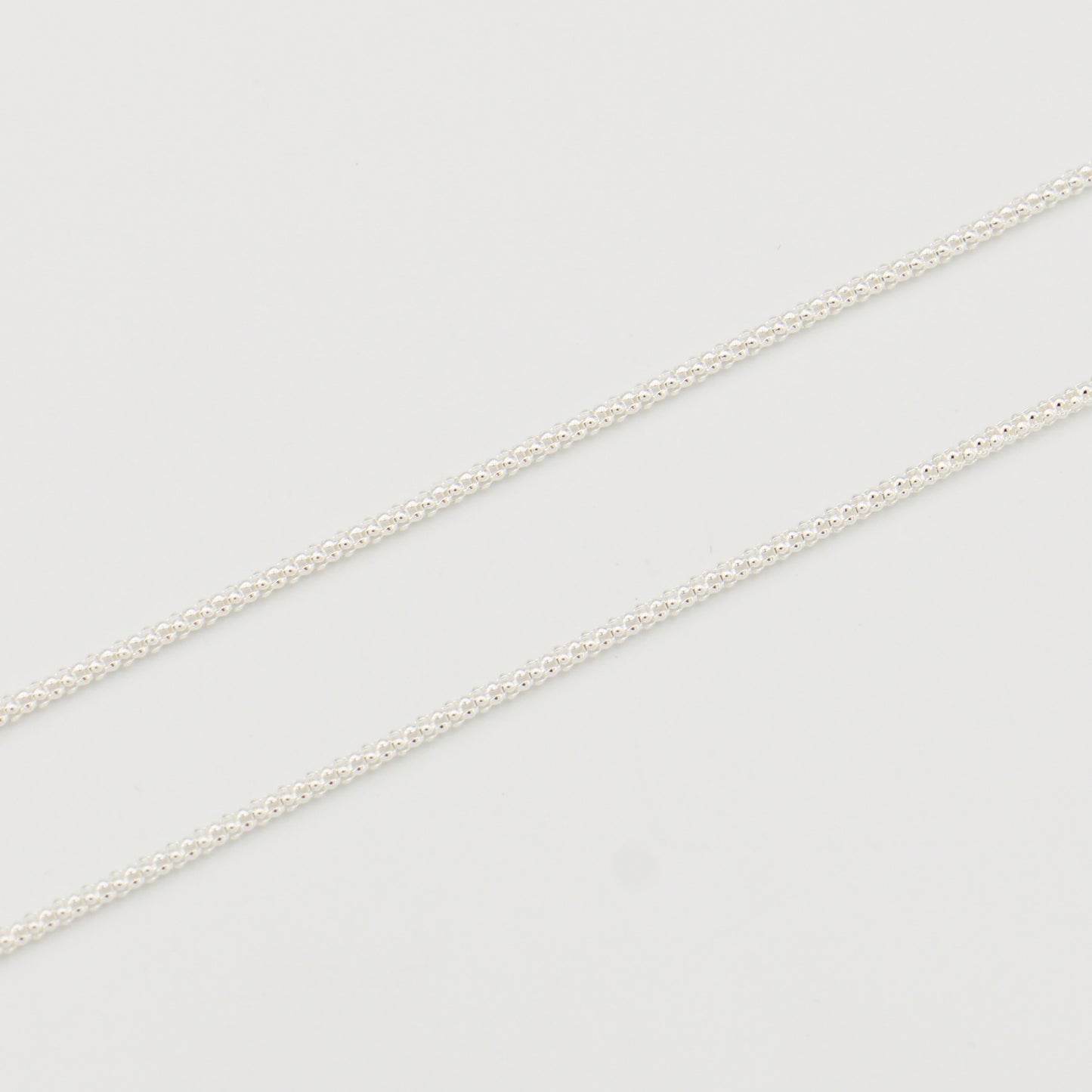 Sterling Popcorn Chain Adj