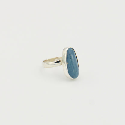 Leland Blue Lt. Oval Sterling Ring Adj