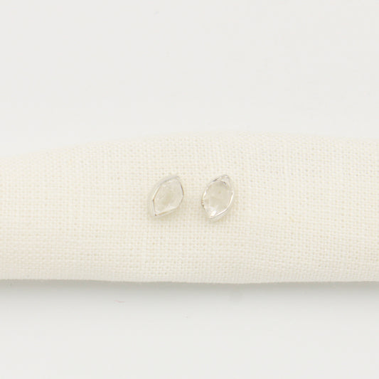 Herkimer Diamond Sterling Bezel Studs : 210000022362