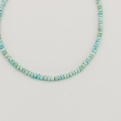 Larimar Beaded Sterling Necklace