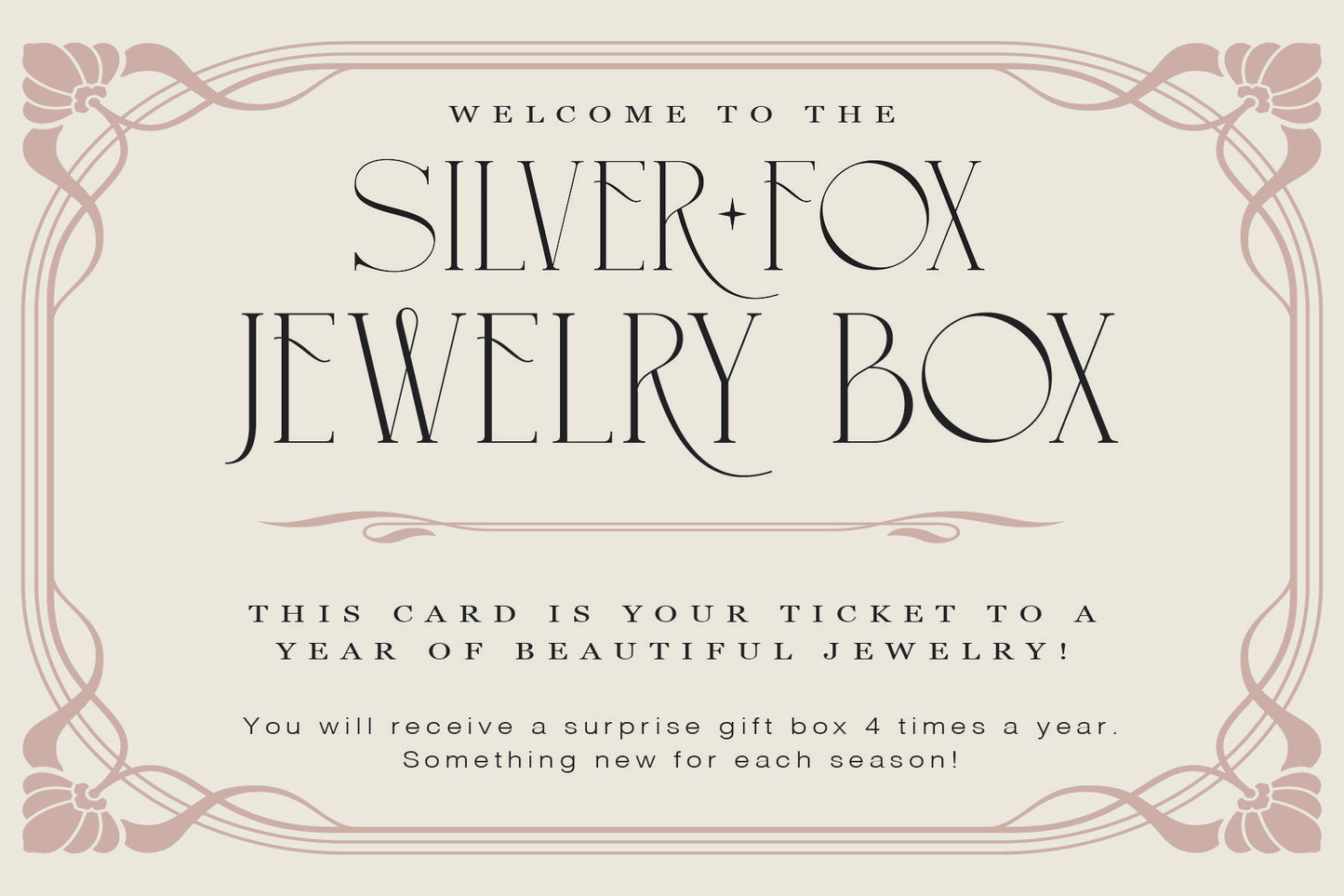 Silver Fox Jewelry Box $300