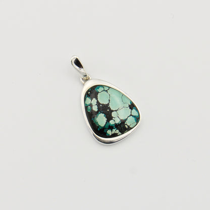 Turquoise Ovoid Sterling Pendant : 210000020941