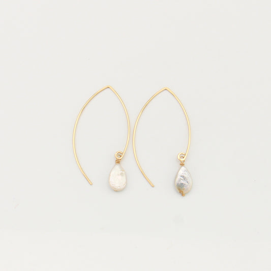 Baroque Pearl Large Curved GF Threader