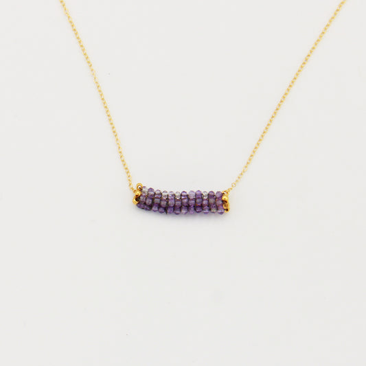 Amethyst Beads GF Necklace