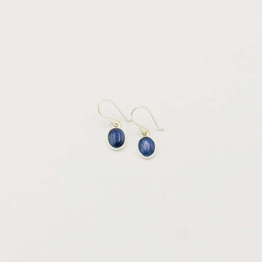 Kyanite Small Oval Sterling Earrings : 210000021937