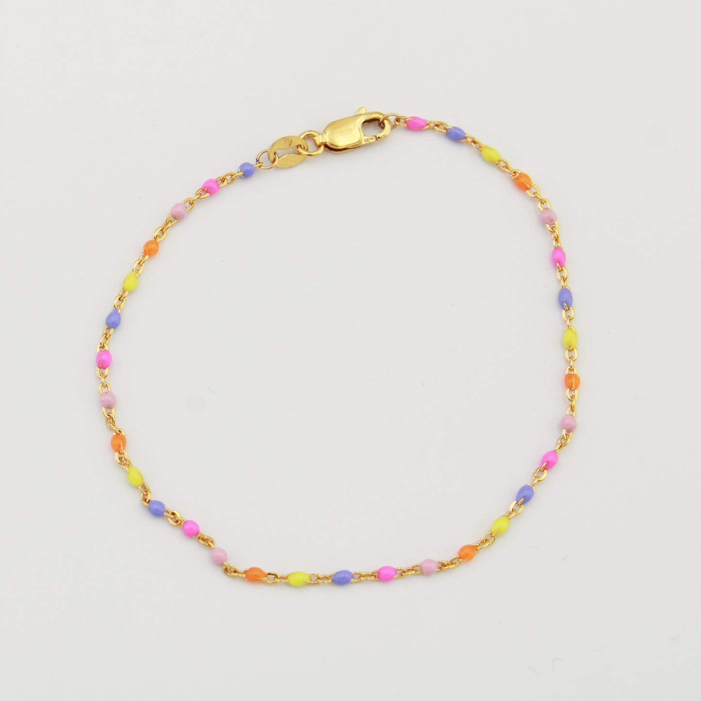 Enamel GF Sterling Bracelet Fluoro
