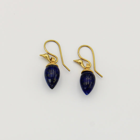 Lapis GF Drop Earrings