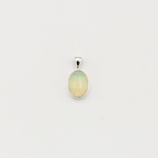 Ethiopian Opal Oval Sterling Pendant : 210000022233