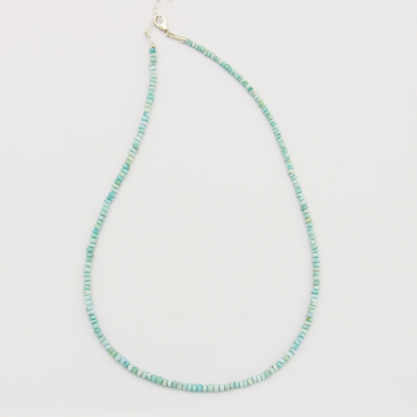 Larimar Beaded Sterling Necklace