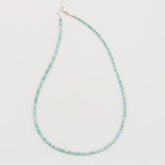 Larimar Beaded Sterling Necklace