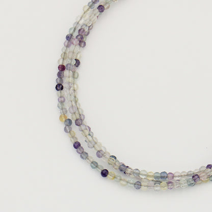 Dainty Gemstone Beaded Bracelet Fluorite