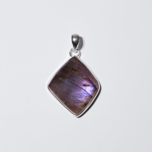 Nugent Purple Labradorite Sterling Pendant