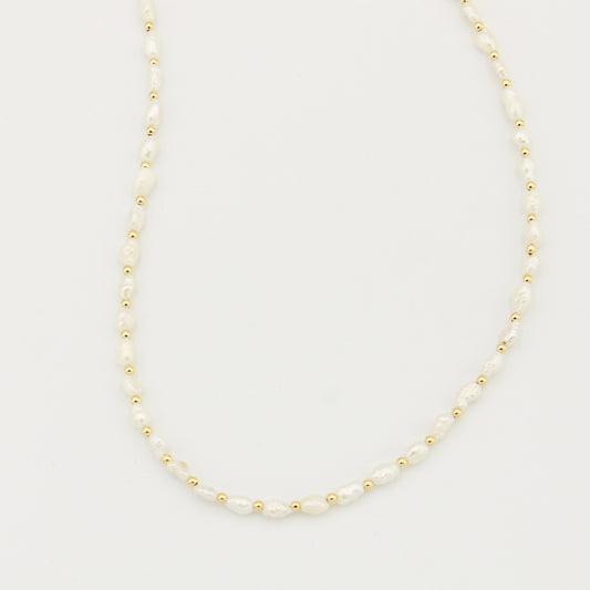 Freshwater Pearl & Beads GF Necklace Adj