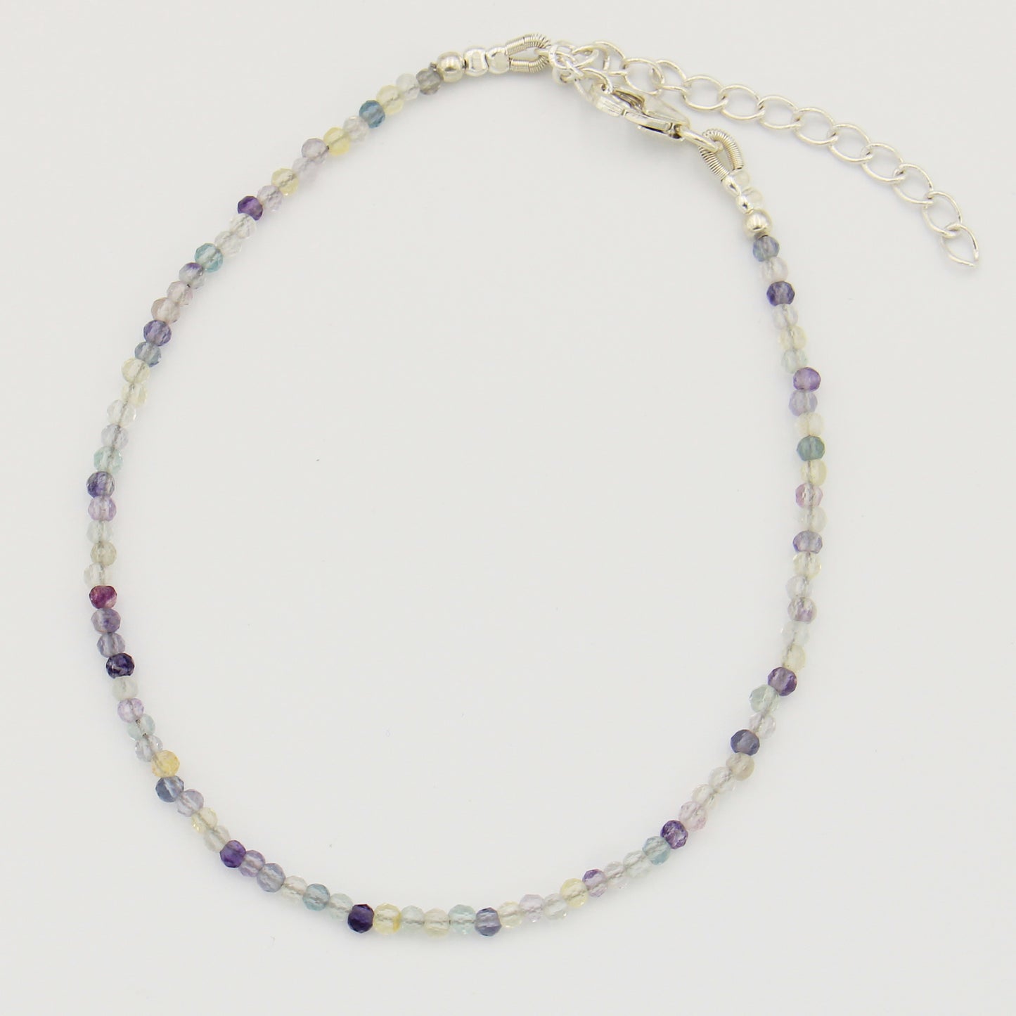 Dainty Gemstone Beaded Bracelet Fluorite