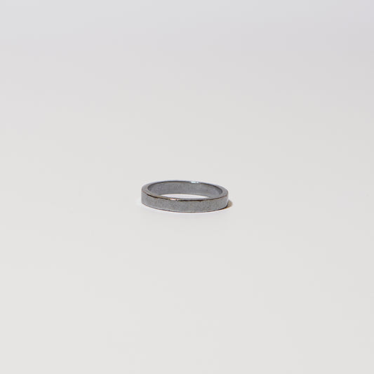 Sterling Hammered Oxidized Ring 8