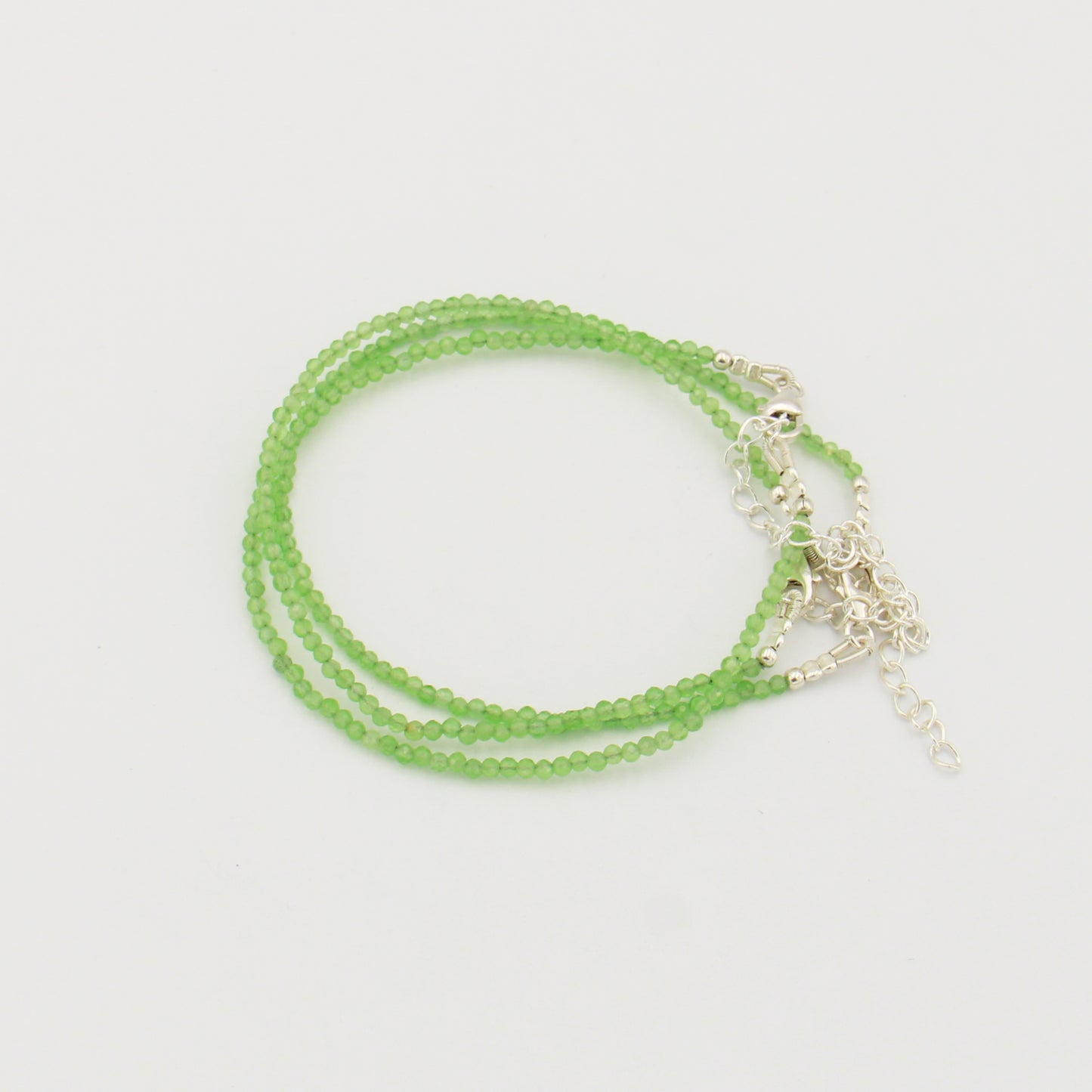 Dainty Gemstone Beaded Bracelet Gr Chalcedony