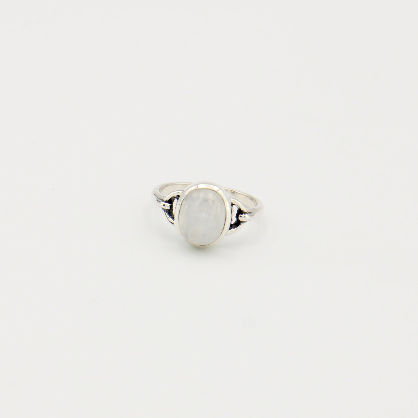 Moonstone Oval Sterling Ring Sz 7 : 210000022277