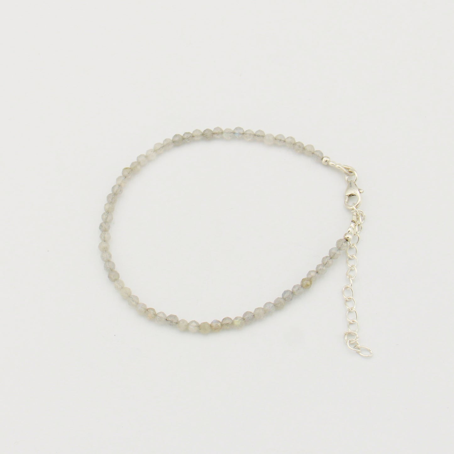 Dainty Gemstone Beaded Bracelet Labradorite