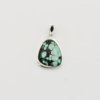 Turquoise Ovoid Sterling Pendant : 210000020941