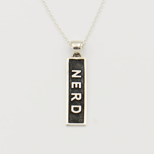 Sterling Silver Nerd Necklace