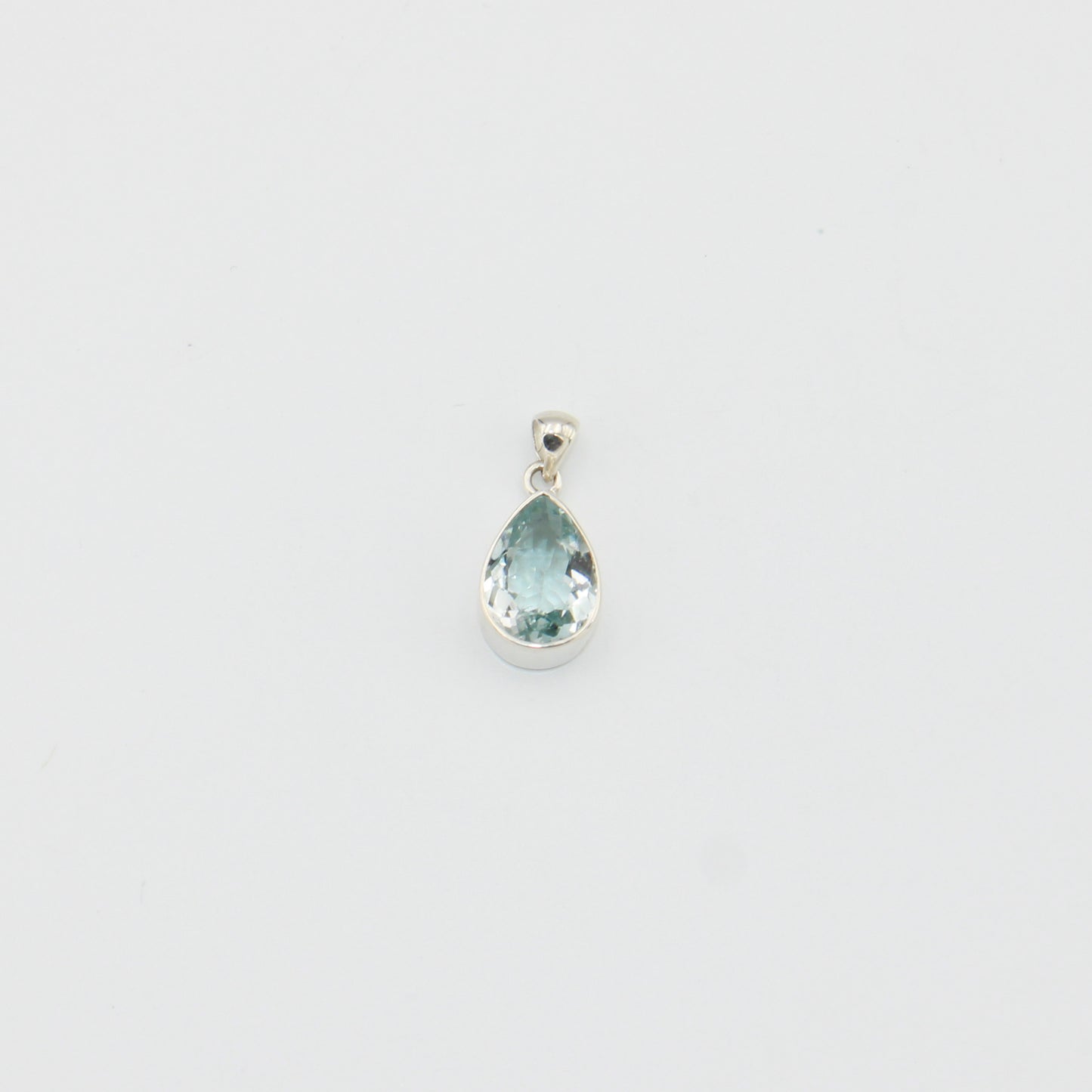 Light Blue Topaz Teardrop Pendant