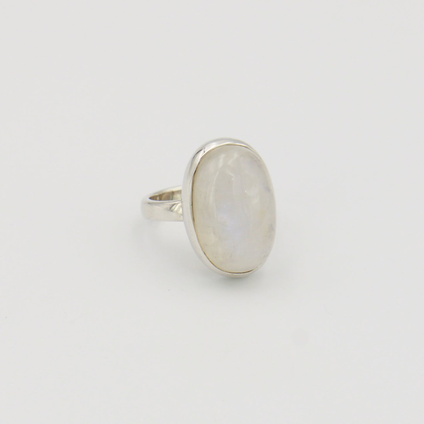 Moonstone Oval Sterling Ring Sz 7 : 210000021046