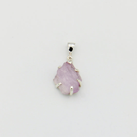 Rough Kunzite Sterling Pendant : 210000021163