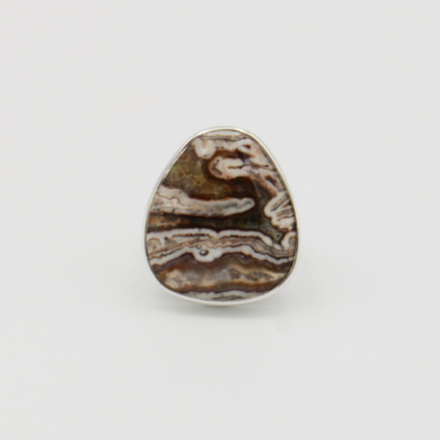 Verde Valley Agate Sterling Ring Adj