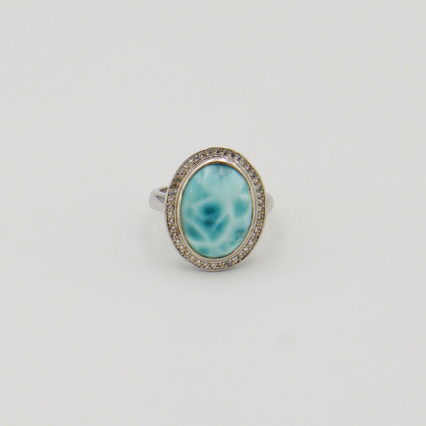Marahlago Clarity Larimar Sterling Ring 7
